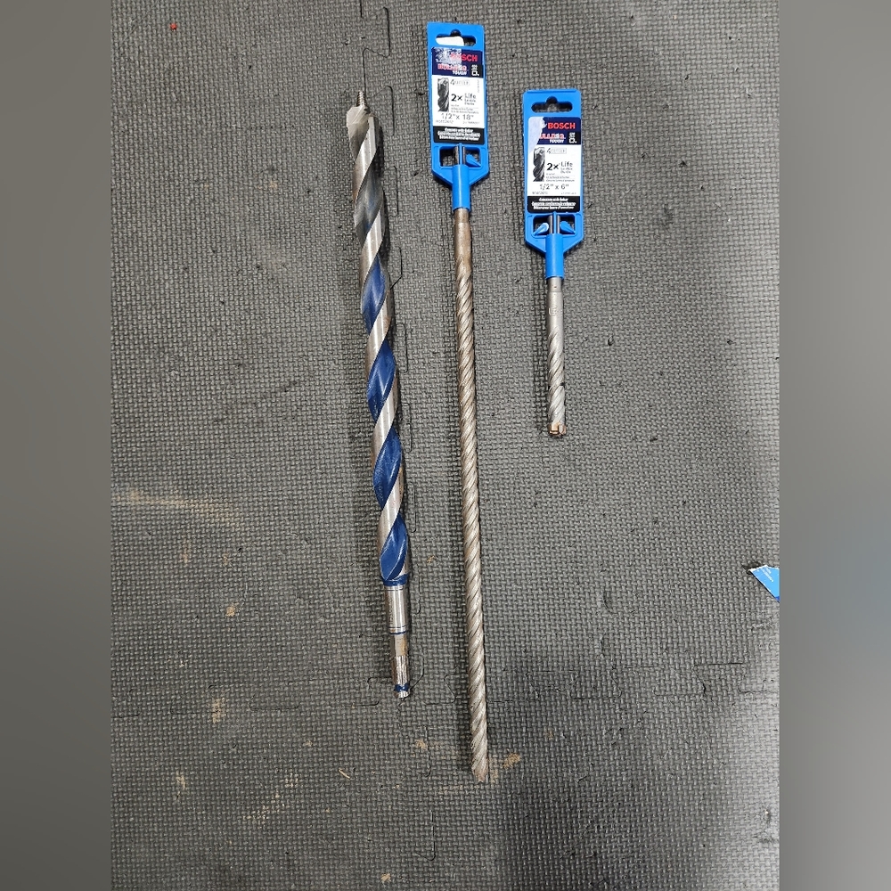 Bosch Bulldog Tough Alloy Steel Masonry Drill Bit Lot